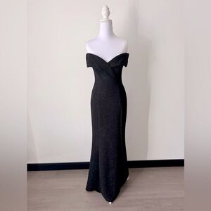 Eliza J Black Strapless Dress
